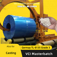 Masterbatch VCI à 2% de dosage, résine LDPE antirouille pour la fabrication de films VCI (conforme DGM, RoHS, REACH et homologué par Volkswagen)
