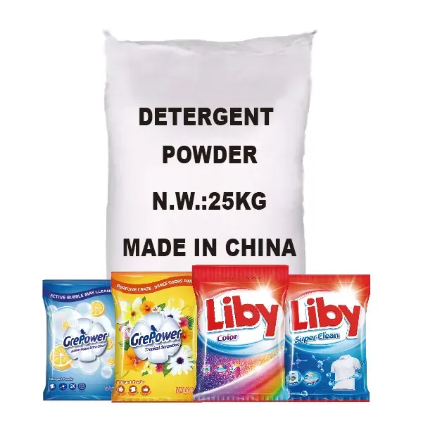 Liby 25Kg détergent à lessive poudre à laver matières premières détergent ingrédients en vrac en vrac