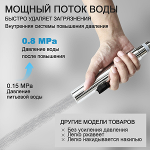 Modern Stainless Steel Handheld Dual-Purpose Bidet Nozzle One in Two Out Toilet <b>Spray</b> Gun <b>Set</b> Hotel Pressurized Flushers - Product Image 3