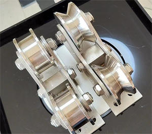 Porte coulissante Rail Rouleau Double Roue En Acier Inoxydable Porte Coulissante Roulette Roulette - Product Image 6