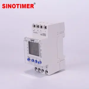 Minuteur intelligent TM612-2 à 2 canaux avec écran LCD, programmable 7 jours, horloge 24h, sorties 220V AC, pour rail DIN Z14 - Product Image 3