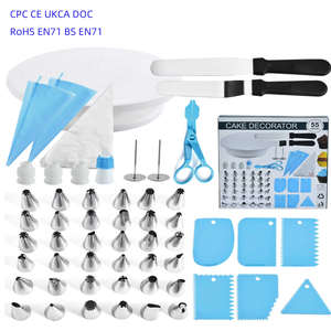 Customized Wholesale Durable &amp; Flexible East to Clean <strong>Cake</strong> Decorating <strong>Kit</strong> Baking Tools with Non-Slip <strong>Cake</strong> Turntable Tools <strong>Kit</strong> - Product Image 2