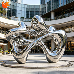 Escultura Abstracta <span class=keywords><strong>de</strong></span> Espejo <span class=keywords><strong>de</strong></span> Acero Inoxidable Personalizada, Proyecto para Exteriores, Monumento, Gran Estatua <span class=keywords><strong>de</strong></span> <span class=keywords><strong>Arte</strong></span> Metálico, Suministro Directo <span class=keywords><strong>de</strong></span> Fábrica, Premium - Product Image 1