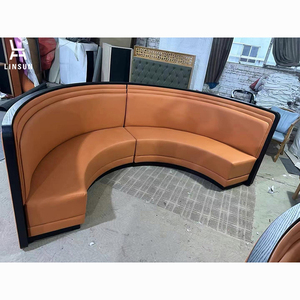 Arredamento <span class=keywords><strong>per</strong></span> Progetti di Ristorazione, Divano Sezionale in Metallo e Pelle <span class=keywords><strong>per</strong></span> Hamburgerie, Caffetterie, KTV, Club, <span class=keywords><strong>Bar</strong></span> BQ054 - Product Image 1