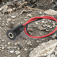 Câble de prise DC à cloison M12, connecteurs de prise d'alimentation DC à montage sur panneau fileté pour des connexions rapides et faciles