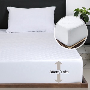 Pelindung kasur isolasi kencing kustom grosir penutup tempat tidur kasur pelindung penggunaan rumah tahan air gaya polos - Product Image 2