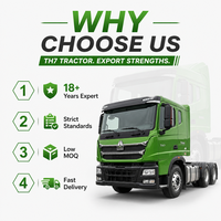 Camion tracteur d'occasion Sinotruk HOWO TH7 8x4 Euro 4 avec moteur Common Rail pour le transport transfrontalier, camion tracteur HOWO 6x4