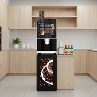Distributeurs automatiques de café robotisés commerciaux à café fraîchement préparé 307a – Mini machine à café de table entièrement automatique du grain à la tasse