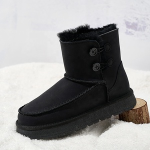 All'ingrosso stivali <span class=keywords><strong>da</strong></span> <span class=keywords><strong>neve</strong></span> a doppio bottone <span class=keywords><strong>da</strong></span> uomo 39-45 scarpe invernali calde in pelle di grandi dimensioni antiscivolo Sole Casual scarpe <span class=keywords><strong>da</strong></span> esterno Casual - Product Image 5