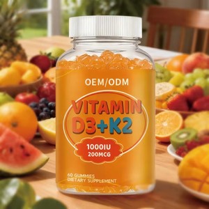 Gummies OEM à la vitamine D3 et K2, très demandées, pour la santé des os, des muscles et l'immunité - Product Image 6