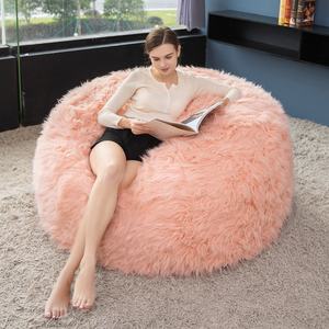 Meubles de salon nouveau Design chaise pouf d'intérieur doux 4 pieds énorme canapé en mousse pour adultes enfants pouf chaise longue - Product Image 2