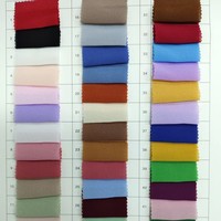 Tissu en mousseline de soie perlée cryptée 100GSM 100% polyester tissé pour robe de mariée printemps/été, doublure légèrement transparente
