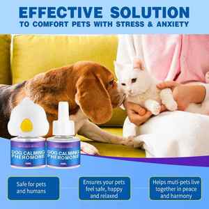 Kit de diffuseur de phéromones calmantes pour chats et chiens, huile essentielle <span class=keywords><strong>anti</strong></span>-anxiété 100% - Product Image 4