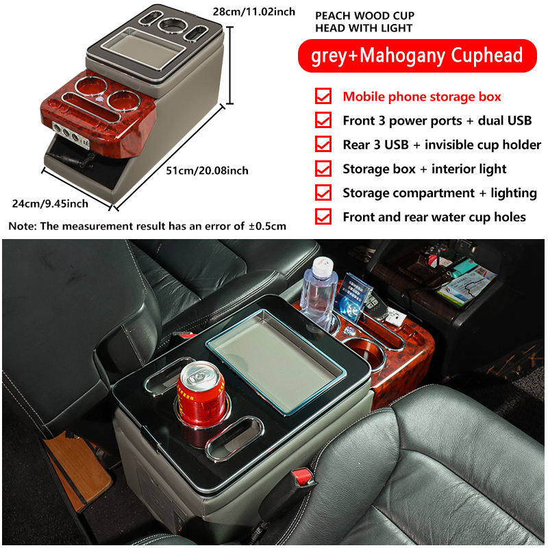 Cuphead de caoba con gris claro