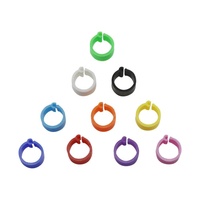 Kunststoff-Fußringe für Vögel, Innendurchmesser 8mm, Clip-Ringe für Tauben und Wachteln, Vogelzubehör