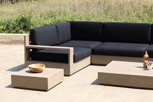 Tumbona Moderna de Madera Maciza para Exteriores con Diseño Elegante para Espacios Exteriores Duraderos - Product Image 3