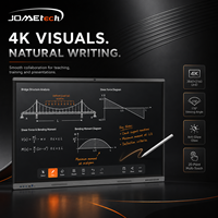 Pizarra Interactiva Inteligente JOMEtech de 75 Pulgadas 4K, Panel de Pizarra Blanca con Android 16, Cámara de 48MP, Micrófono, OPS, para Aula y Conferencias, 40 Puntos Táctiles