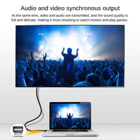 Cable Mini HDMI a HDMI Chapado en Oro de Alta Calidad, 1080p, PVC, 1.5m, para Uso Doméstico, Compatible con HDTV y Computadoras