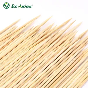 Hot Sale Biodegradable Disposable Support Design Bamboo BBQ Kabob Skewer Rotisserie Stick