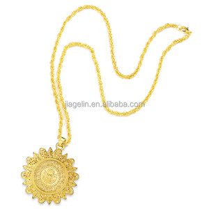 <span class=keywords><strong>Collana</strong></span> lunga in oro da <span class=keywords><strong>60</strong></span> <span class=keywords><strong>cm</strong></span> con pendente di Design arabo del medio oriente - Product Image 5