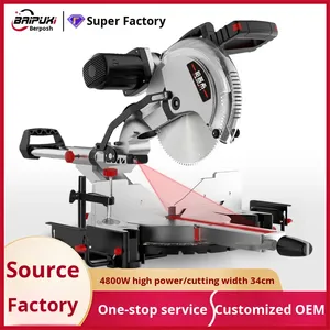 Sierra Circular Eléctrica Industrial de Alta Precisión de 10 Pulgadas para Madera y Aleación de Aluminio, Corte <span class=keywords><strong>a</strong></span> 45 Grados - Product Image 5