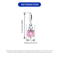 Dernier modèle de breloque lapin en argent sterling S925 avec pendentifs animaux mignons lapin câlin coeur Bracelet à faire soi-même Collier Accessoires de bijouterie
