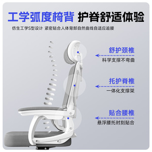 Ergonomic Reclining Computer <b>Chair</b> With Adjustable Armrest High <b>Back</b> Lumbar <b>Support</b> For Home Office Gaming <b>Chair</b> - Product Image 3