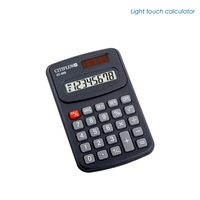 Mini calculatrice de bureau scientifique à 8 chiffres avec boutons sensibles, double solaire et batterie, fonctions standard pour le bureau, l'école