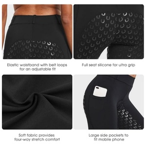 공장 전문 맞춤형 도매 여성 승마 바지 전체 좌석 실리콘 미끄럼 방지 튼튼한 승마 바지 - Product Image 4