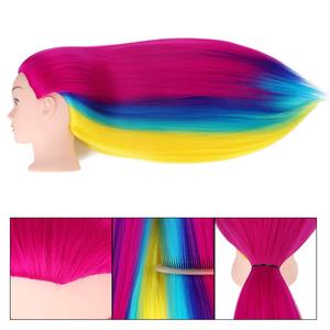 Thẩm Mỹ Đào Tạo Mannequin Đầu 24-26 ''Tổng Hợp Tóc Thẳng Phong Cách Thực Tế Bện Chết Perming Màu Thực Hành - Product Image 3