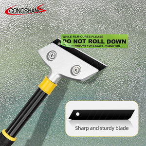 CONGSHANG DIY Grade Razor Blade <span class=keywords><strong>Scraper</strong></span> <span class=keywords><strong>Tool</strong></span> com 10 Substituição Extra Lâminas De Metal Personalizado OEM Suporte - Product Image 5