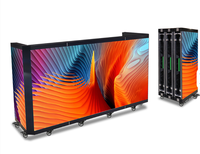 Pantalla LED de Animación a Todo Color para Cabina de DJ, con Ruedas Bloqueables, IP65 para Exteriores, P3.91, Barra Portátil Móvil para Clubes, Eventos y Ferias