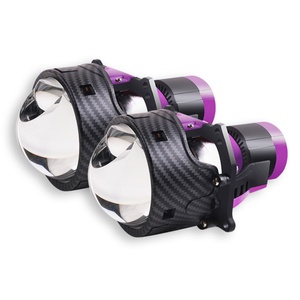 Vietnam USA Hot Sale 3 Inch L70 Bi LED Laser <b>Projector</b> Lens Headlight 54w 72w Carbon Fiber Shroud High Quality Automotive <b>Lights</b> - Product Image 1