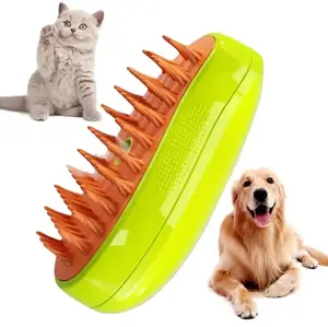 Vendita calda 3 In1 Pet pettine per massaggio Spray per cani toelettatura spazzola per gatti autopulente spazzole multifunzione gatto spazzola fumante