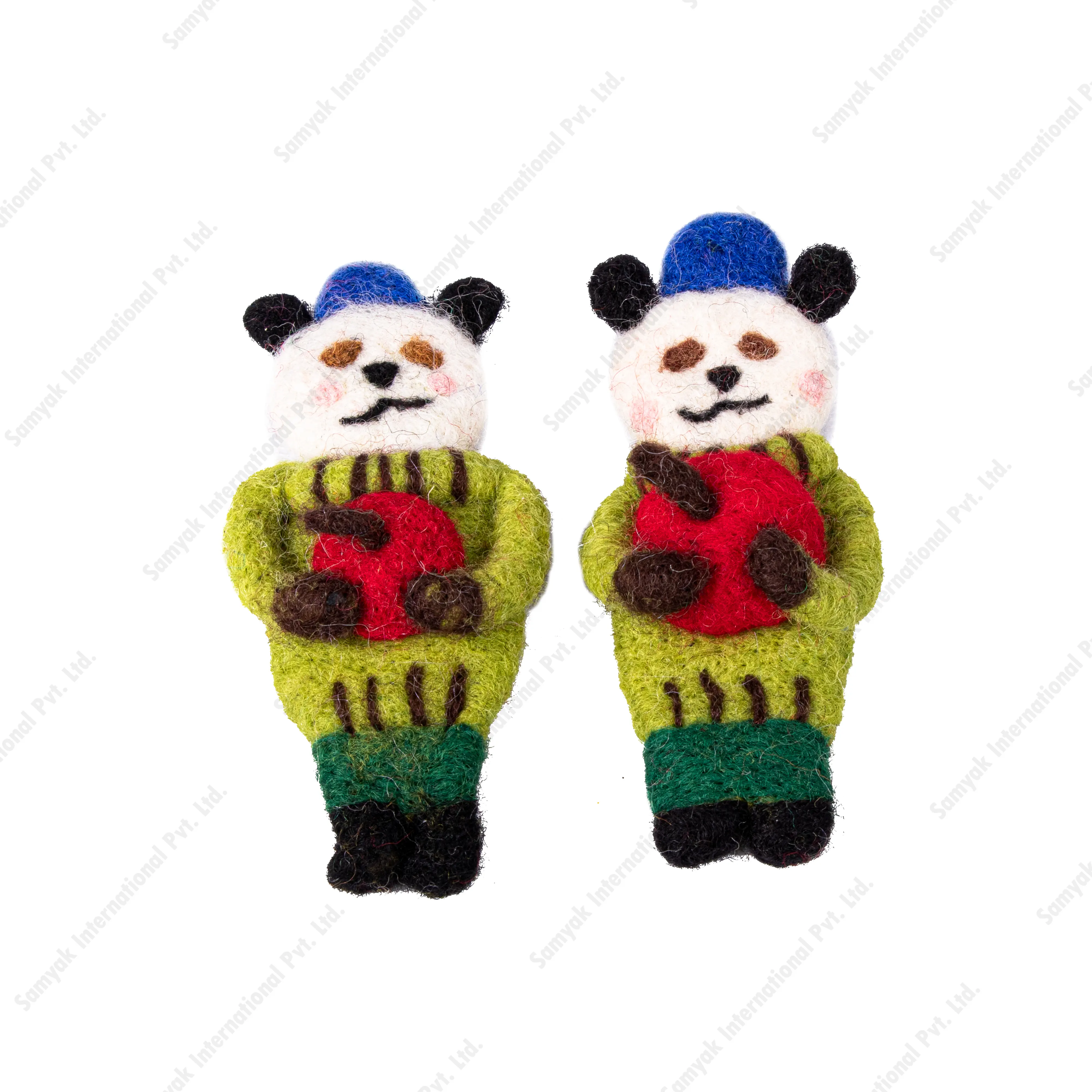 Spilla in feltro più venduta accessori fatti a mano gioielli di moda in lana merino spilla panda