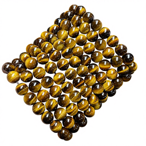 Pulsera de Ojo de Tigre Amarillo de Primera Calidad, Hecha a Mano con Cuentas de Piedra Natural de 8 mm, de un Solo Círculo, Tendencia de Moda, Regalo de Año Nuevo - Product Image 1