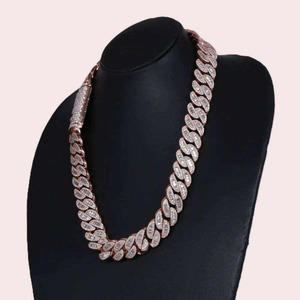 High Demand <b>Iced</b> <b>Out</b> Cuban Link <b>Chain</b> Necklace Full Diamond Style Hip Hop Jewelry Custom Available For Sale - Product Image 2