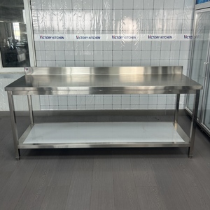 Table et banc de travail en acier inoxydable les plus vendus VICTORY Équipement de restauration pour hôtels et restaurants - Product Image 3