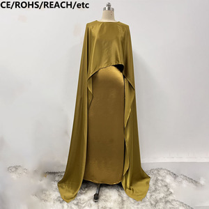 slim fit dress slacks Beaded Fitted Cape Sleeve Gown by GLS Gloria GL3585 Xs / Champagne