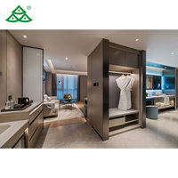 Ensemble de chambre à coucher moderne de luxe 5 pièces Lit Queen en bois blanc Commode avec table de chevet et placard Rangement pour la maison
