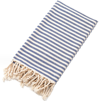 Serviette de Hammam en Coton Turc 100% Premium Peshtemal Serviette de Plage Sable 100x180 cm