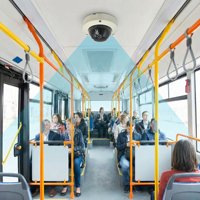 Caméra de Voiture Mini Dôme Intérieure Étanche IP65 Haute Résolution avec Capteur d'Image CCD pour Vue Latérale et Frontale de Bus, Vision Nocturne