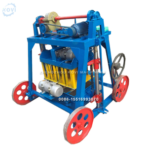 Machine mobile de fabrication de pavés pour la pose de briques d'argile Machine de moulage de blocs creux pour la construction de <span class=keywords><strong>ciment</strong></span> - Product Image 2
