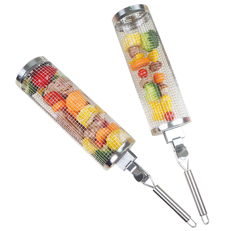 Cestino grigio per barbecue