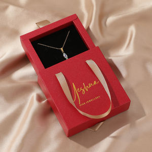 Caja de Joyería Portátil Blanca con Logotipo Personalizado al por Mayor, Caja de Embalaje para Anillos, Collares y Pulseras, Caja de Joyería Portátil de Lujo - Product Image 2