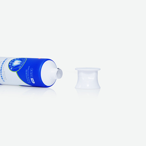 Blue <b>Plastic</b> Toothpaste <b>Tube</b> With fliptop Cap And Labeling For Personal Care - Product Image 1