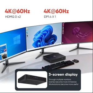 มินิพีซี Ficep R9 5900HX Radeon RX6600M GDDR6 DDR4 WiFi6 แลนคู่ Octa Core คอมพิวเตอร์ธุรกิจใหม่ ปลั๊ก AU/JP/US/EU/UK รุ่น M600S Gami - Product Image 4