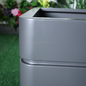 מסחרי מלבני מפעל סיר רחוב שימוש מטעים מתכת גן חיצוני דירה בית מלון עמיד סיר ארגז - Product Image 3