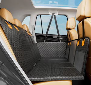 Premium Pet Car <span class=keywords><strong>Hammock</strong></span>-Protector de asiento de vehículo reforzado de 8 secciones, antideslizante y resistente a la masticación para accesorios de viaje para perros - Product Image 3