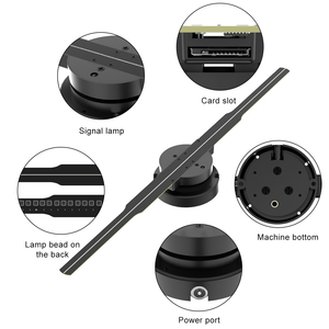 45cm <span class=keywords><strong>3D</strong></span> Hologram chiếu <span class=keywords><strong>LED</strong></span> hoạt hình quảng cáo hiển thị thiết bị EL Sản phẩm tương thích với ứng dụng/PC và thẻ SD - Product Image 2